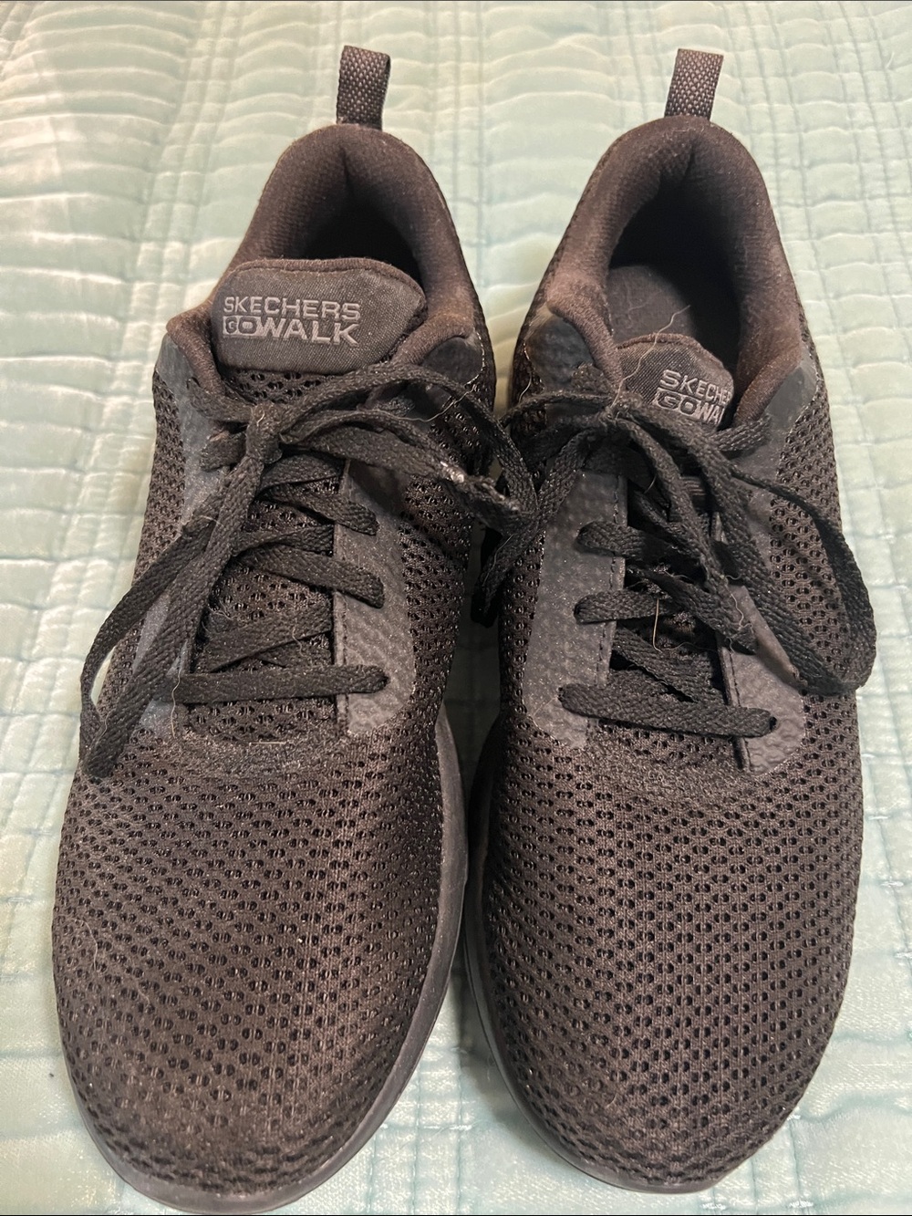 Skechers GOwalk Women's Black Mesh Athletic Sneakers